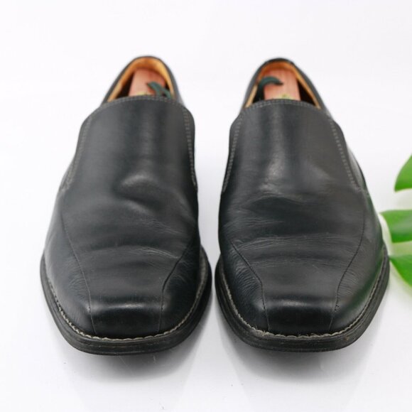 Sandro‎ Moscoloni Mens Jacob Venetian Loafer Size 9 D Black Leather Slip-On Shoe main image 7